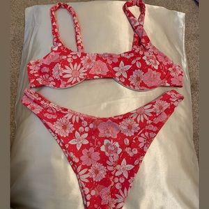 flowered bikini